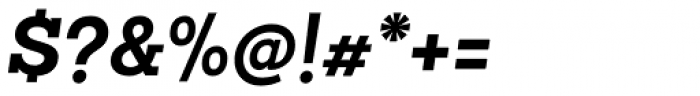 Sanchez Slab Bold Italic Font OTHER CHARS
