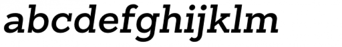 Sanchez Slab SemiBold Italic Font LOWERCASE