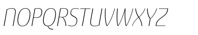 Sancoale Gothic Condensed Thin Italic Font UPPERCASE