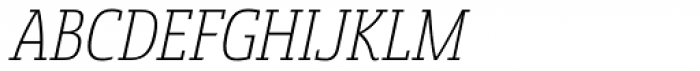 Sancoale Slab Cond Light Italic Font UPPERCASE