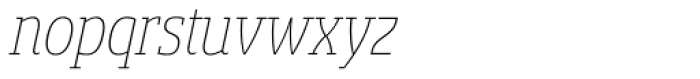 Sancoale Slab Cond Thin Italic Font LOWERCASE