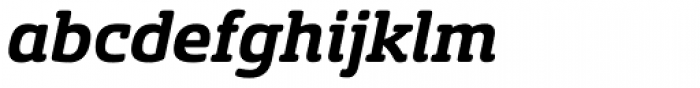 Sancoale Slab Soft Bold Italic Font LOWERCASE