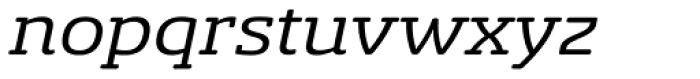 Sancoale Slab Soft Extended Italic Font LOWERCASE