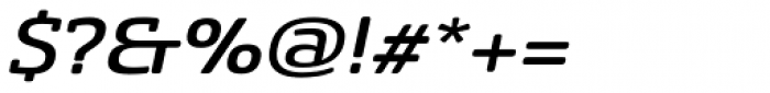 Sancoale Slab Soft Extended Medium Italic Font OTHER CHARS