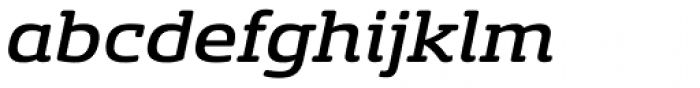 Sancoale Slab Soft Extended Medium Italic Font LOWERCASE