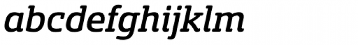 Sancoale Slab Soft Medium Italic Font LOWERCASE