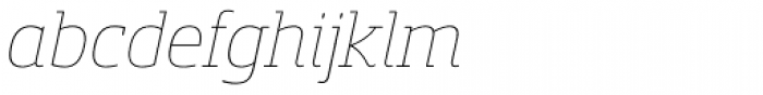 Sancoale Slab Soft Thin Italic Font LOWERCASE