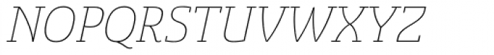 Sancoale Slab Thin Italic Font UPPERCASE