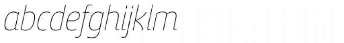 Sancoale Thin Italic Font LOWERCASE
