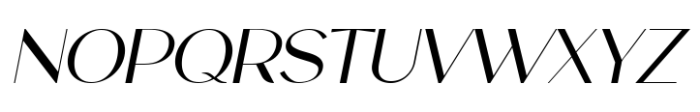 Sanctimony Thin Italic Font UPPERCASE