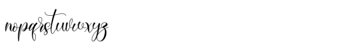 Sandara Script Font LOWERCASE