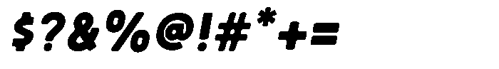 Sandport Condensed Bold Italic Font OTHER CHARS