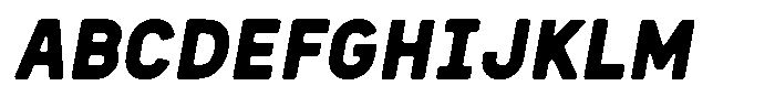 Sandport Condensed Bold Italic Font UPPERCASE