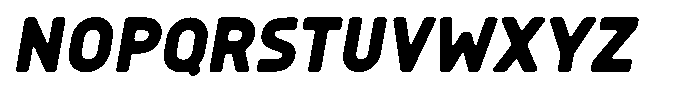 Sandport Condensed Bold Italic Font LOWERCASE