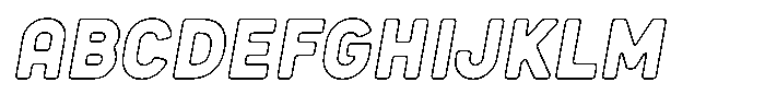 Sandport Condensed Bold Outline Italic FONT