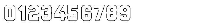 Sandport Condensed Bold Outline Font OTHER CHARS