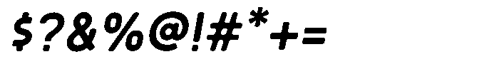 Sandport Condensed Italic Font OTHER CHARS