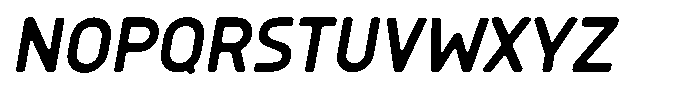 Sandport Condensed Italic Font UPPERCASE
