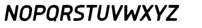 Sandport Condensed Italic Font LOWERCASE