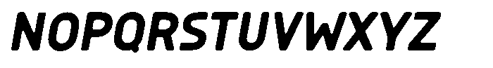 Sandport Condensed Medium Italic Font UPPERCASE