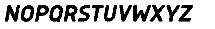 Sandport Condensed Medium Italic Font LOWERCASE
