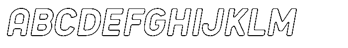 Sandport Condensed Medium Out Italic FONT