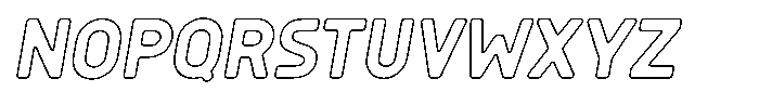 Sandport Condensed Medium Out Italic Font LOWERCASE