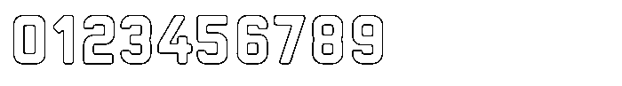 Sandport Condensed Medium Outline Font OTHER CHARS