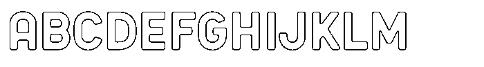 Sandport Condensed Medium Outline FONT