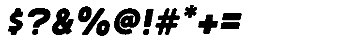 Sandport Extended Bold Italic Font OTHER CHARS