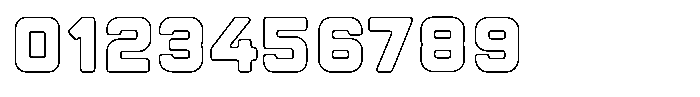 Sandport Extended Bold Outline Font OTHER CHARS