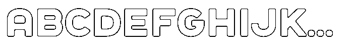 Sandport Extended Bold Outline FONT
