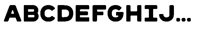 Sandport Extended Bold Font UPPERCASE