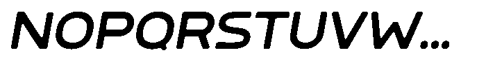 Sandport Extended Italic Font UPPERCASE