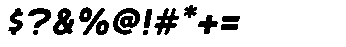 Sandport Extended Medium Italic Font OTHER CHARS
