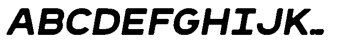 Sandport Extended Medium Italic Font UPPERCASE