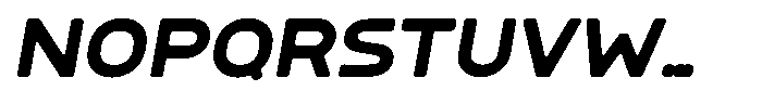 Sandport Extended Medium Italic Font UPPERCASE