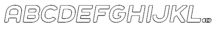 Sandport Extended Medium Out Italic FONT
