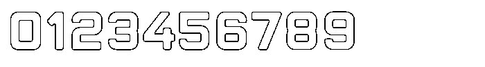 Sandport Extended Medium Outline Font OTHER CHARS