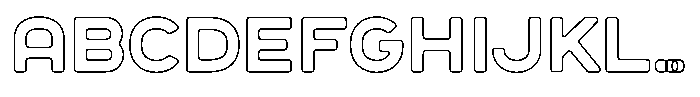 Sandport Extended Medium Outline FONT