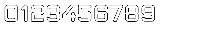 Sandport Extended Outline Font OTHER CHARS