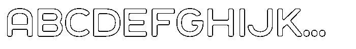 Sandport Extended Outline FONT