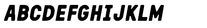 Sandport Narrow Bold Italic Font UPPERCASE