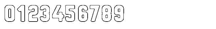 Sandport Narrow Bold Outline Font OTHER CHARS