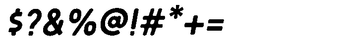 Sandport Narrow Italic Font OTHER CHARS