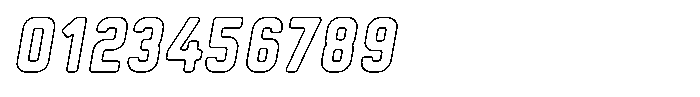 Sandport Narrow Medium Outline Italic Font OTHER CHARS