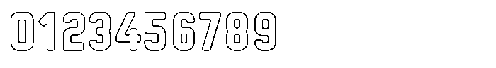 Sandport Narrow Medium Outline Font OTHER CHARS