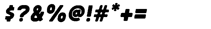 Sandport Regular Bold Italic Font OTHER CHARS