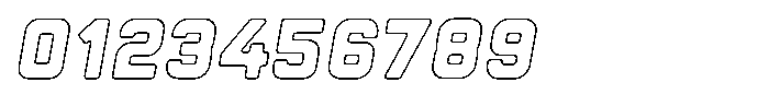 Sandport Regular Bold Outline Italic Font OTHER CHARS