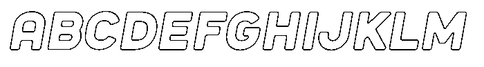 Sandport Regular Bold Outline Italic FONT